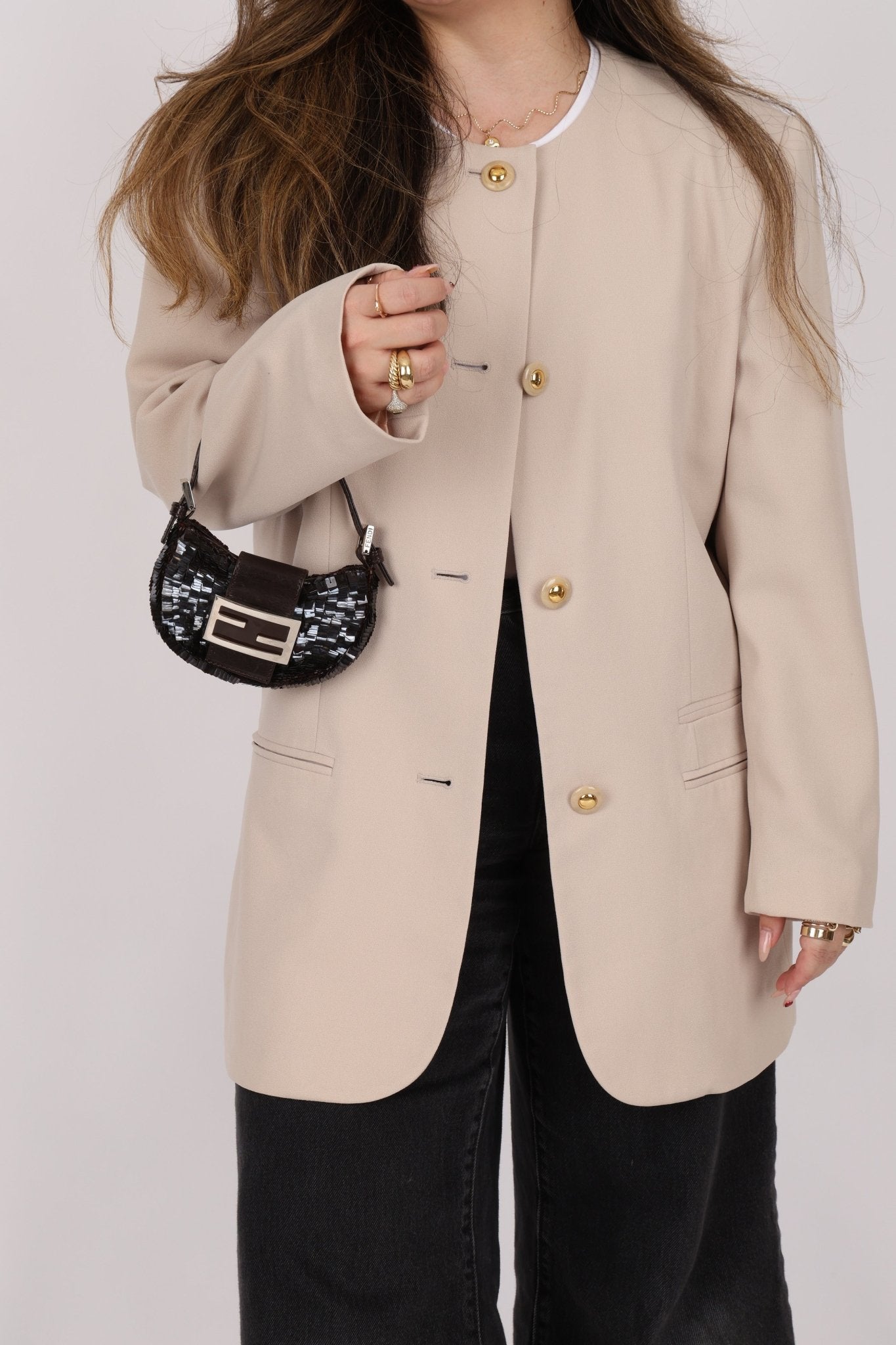 Rare Fendi Sequin Mini Croissant - FashioNica