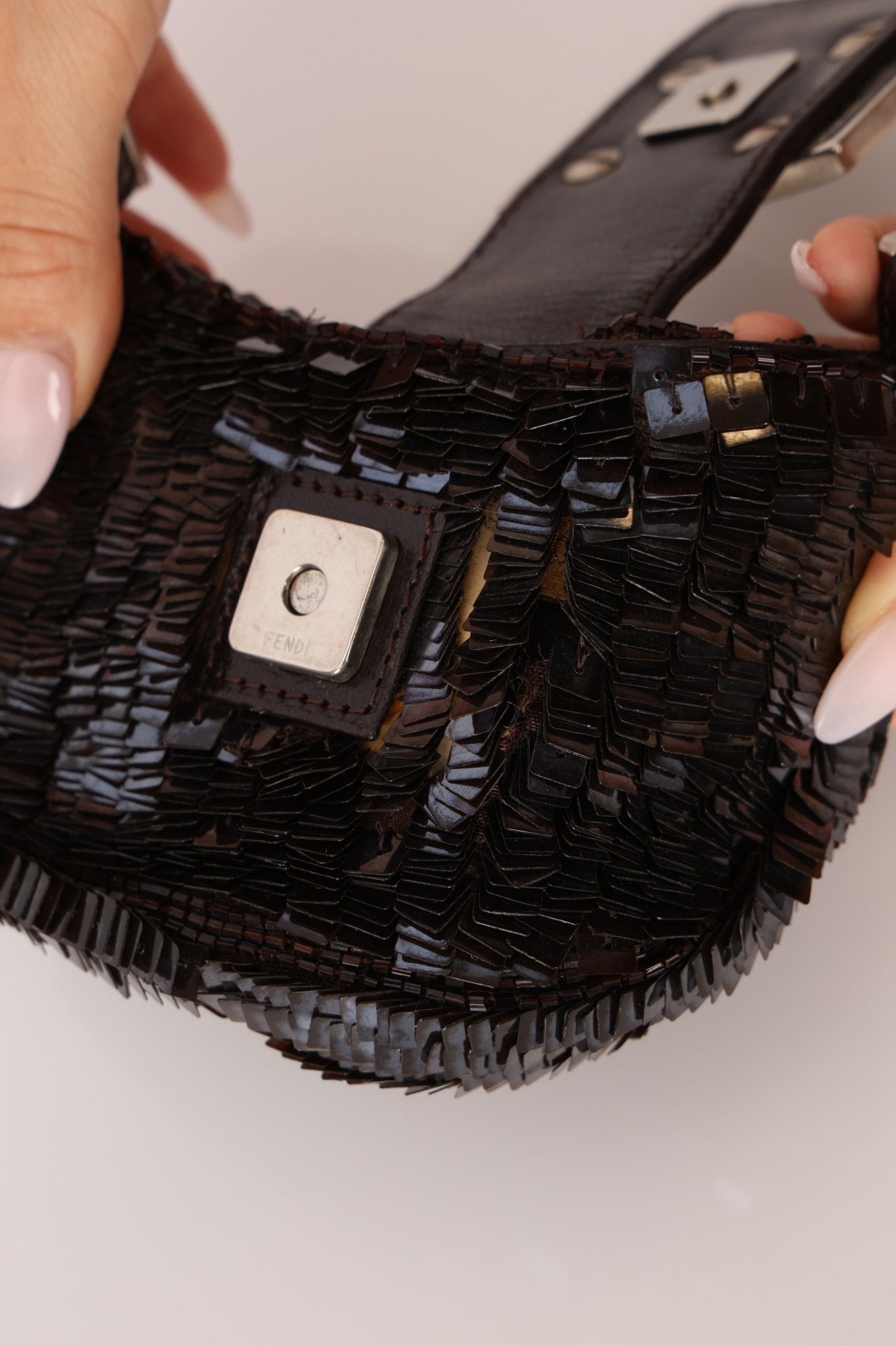 Rare Fendi Sequin Mini Croissant - FashioNica