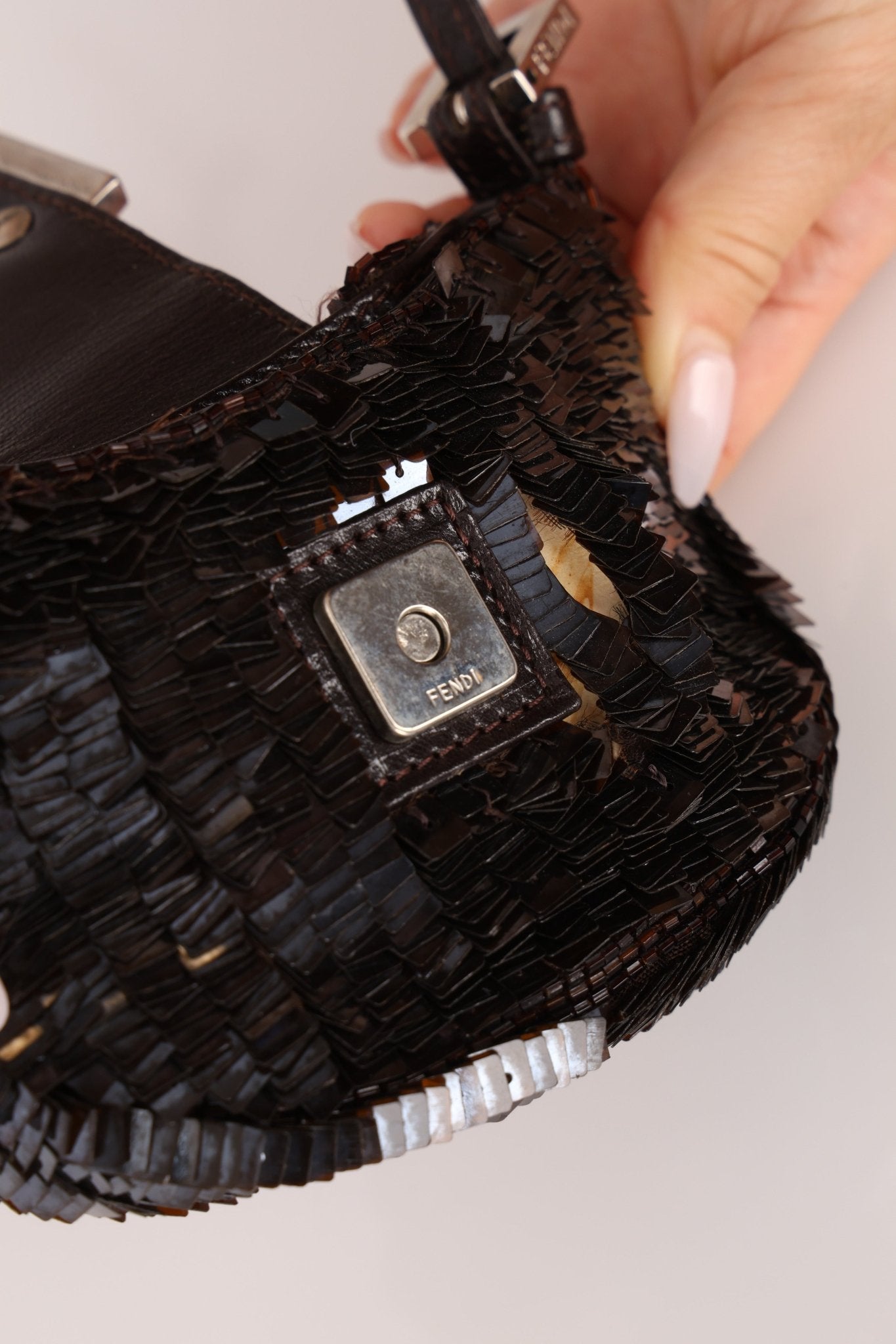 Rare Fendi Sequin Mini Croissant - FashioNica