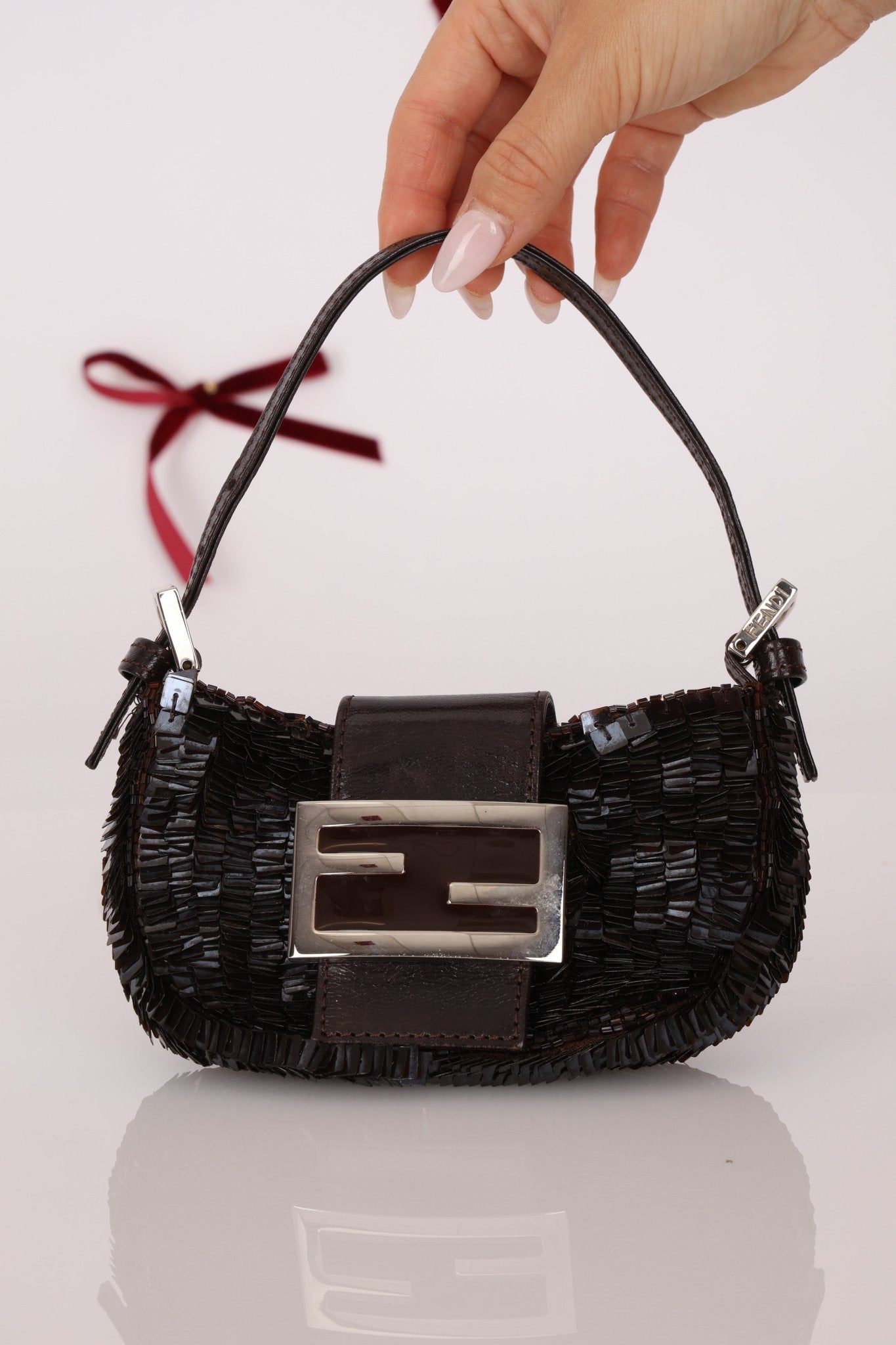 Rare Fendi Sequin Mini Croissant - FashioNica