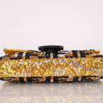 Rare Fendi Sequin Zucca Shearling Baguette - FashioNica