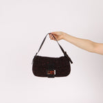 Rare Fendi Speckled Wool Baguette with Granite Stone - FashioNica
