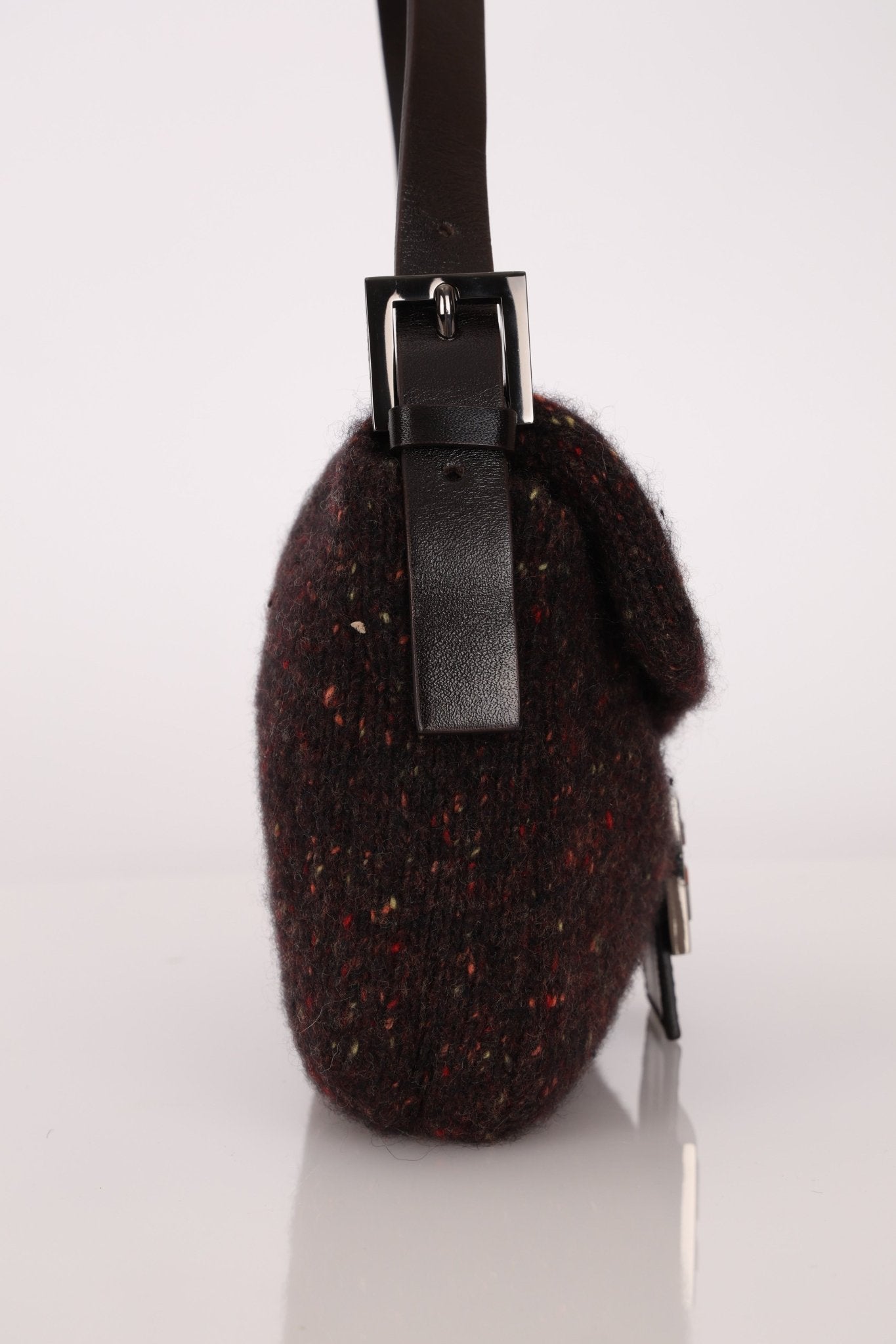 Rare Fendi Speckled Wool Baguette with Granite Stone - FashioNica