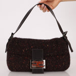 Rare Fendi Speckled Wool Baguette with Granite Stone - FashioNica