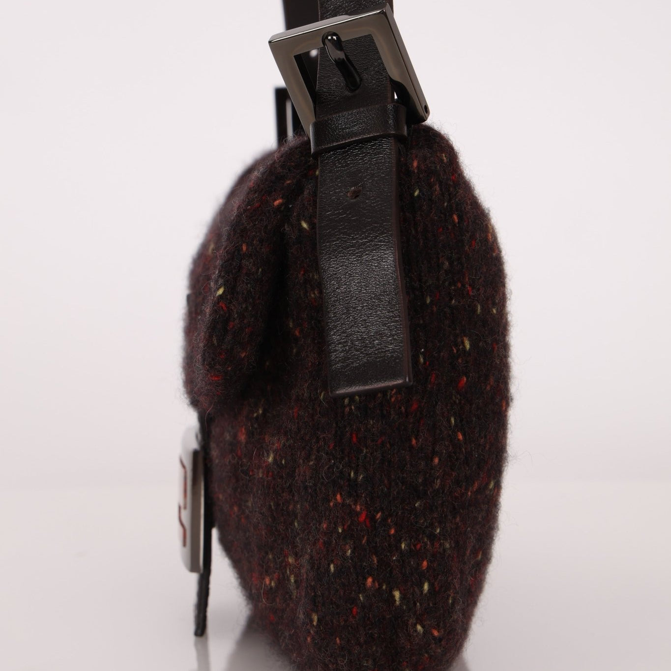 Rare Fendi Speckled Wool Baguette with Granite Stone - FashioNica