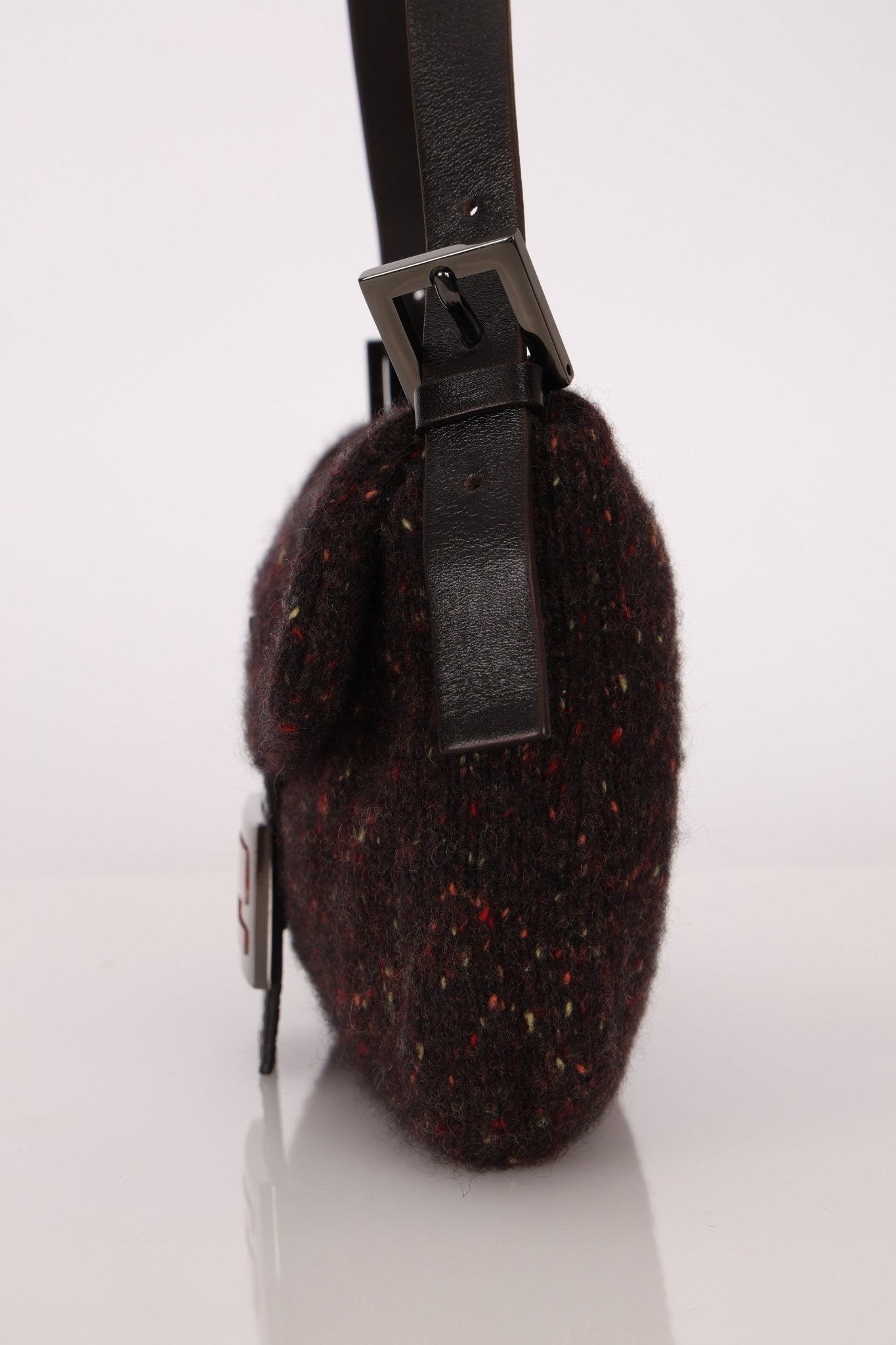 Rare Fendi Speckled Wool Baguette with Granite Stone - FashioNica