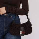 Rare Fendi Speckled Wool Baguette with Granite Stone - FashioNica