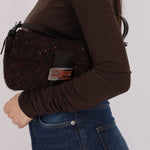 Rare Fendi Speckled Wool Baguette with Granite Stone - FashioNica