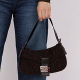 Rare Fendi Speckled Wool Baguette with Granite Stone - FashioNica