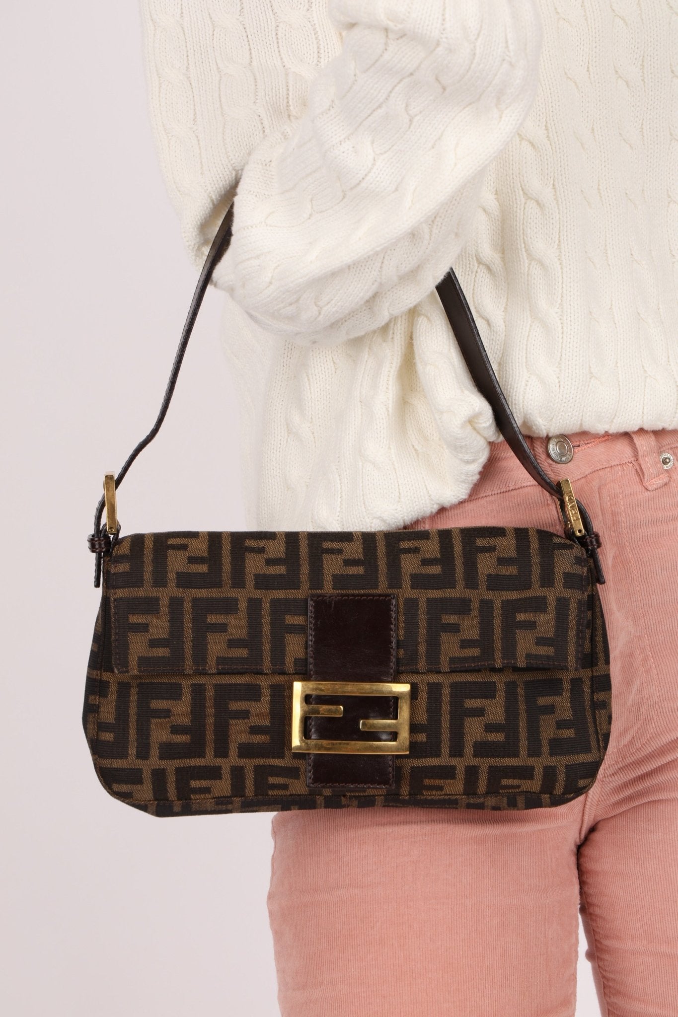 Rare Fendi Zucca Baguette GHW - FashioNica