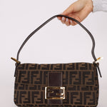 Rare Fendi Zucca Baguette GHW - FashioNica