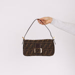 Rare Fendi Zucca Baguette GHW - FashioNica