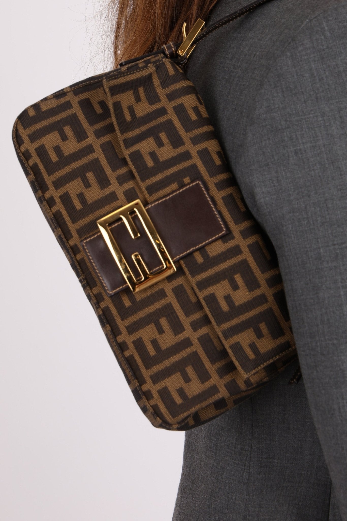 Rare Fendi Zucca Baguette GHW - FashioNica