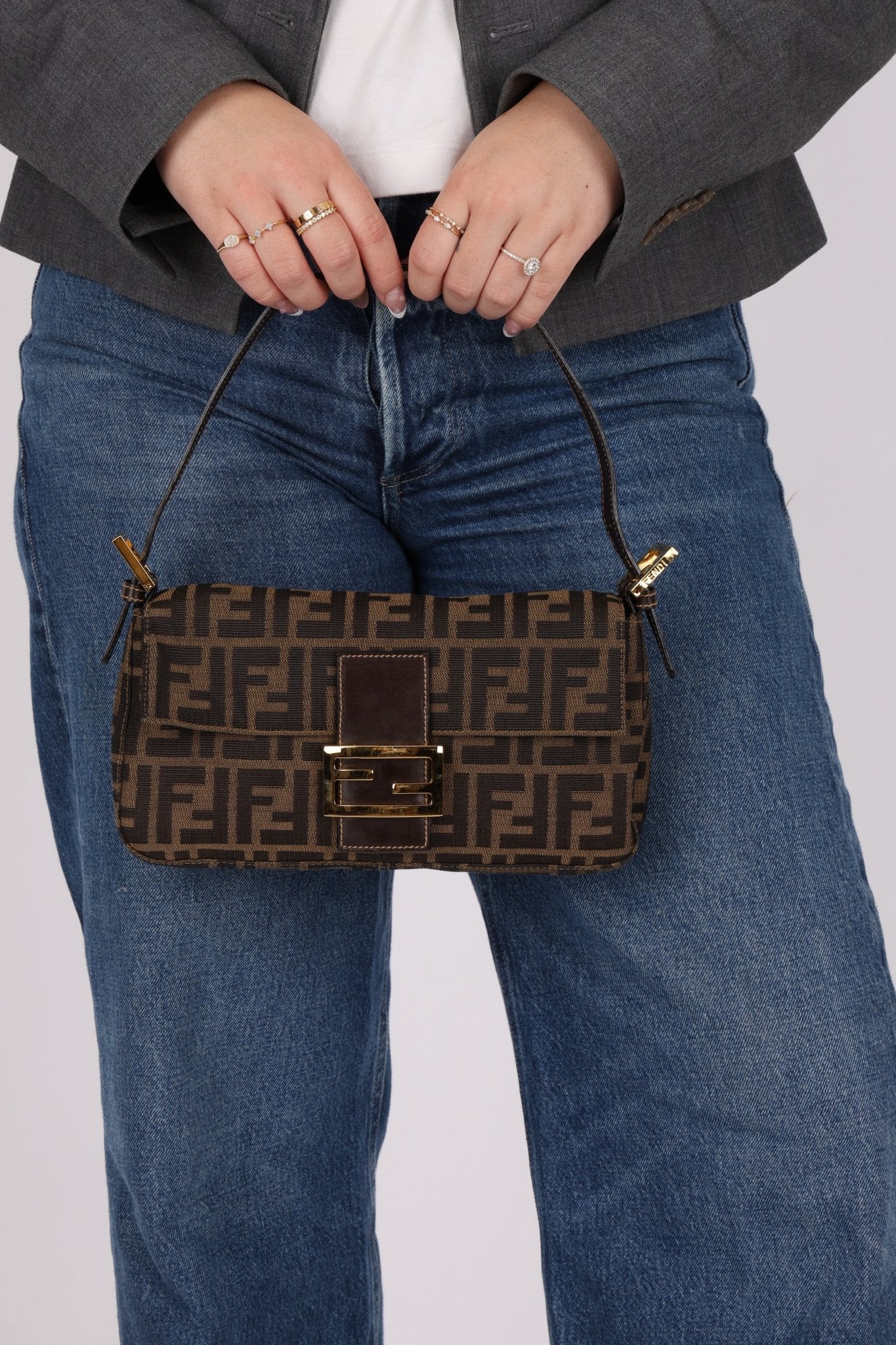 Rare Fendi Zucca Baguette GHW - FashioNica