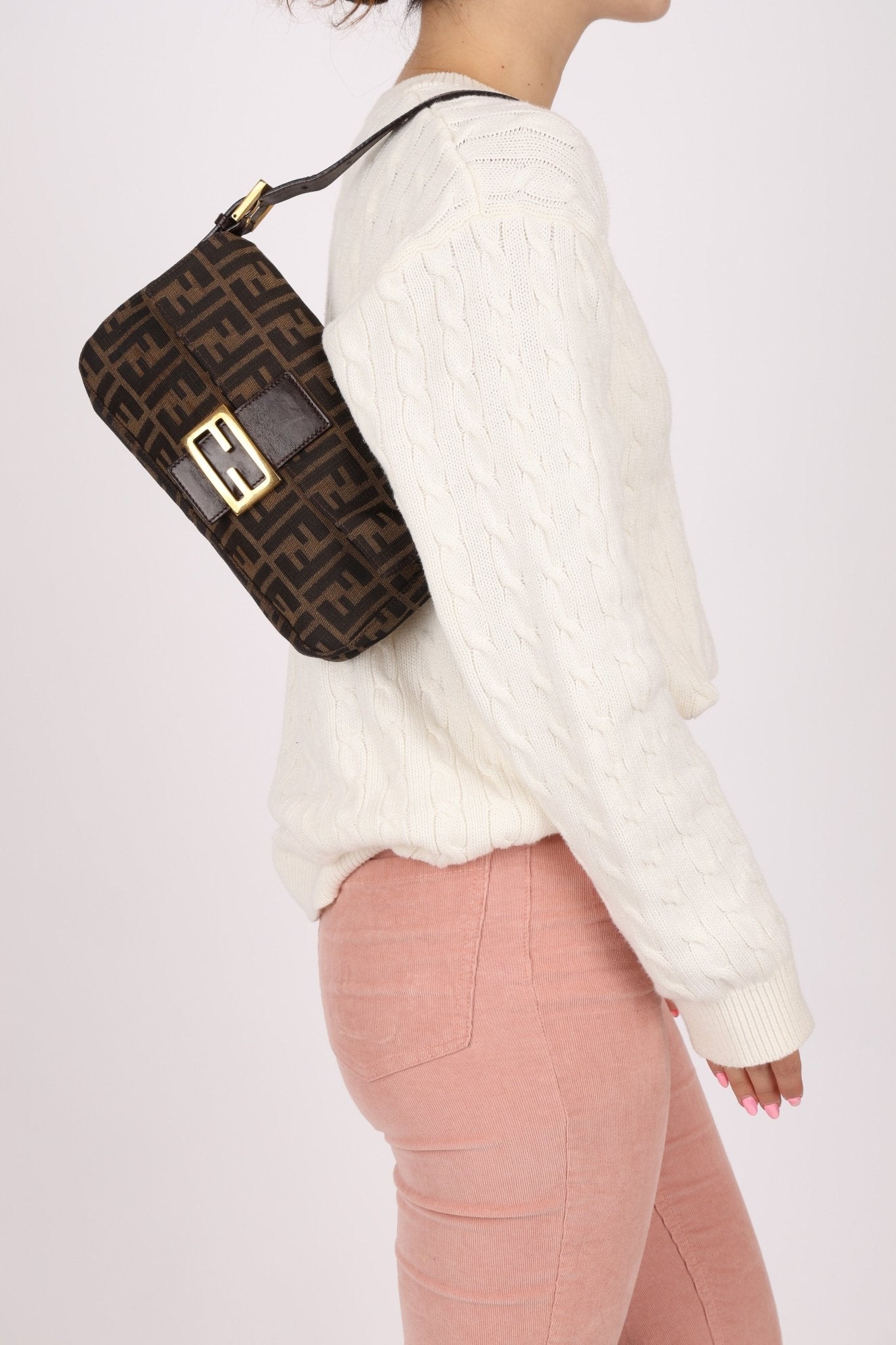 Rare Fendi Zucca Baguette GHW - FashioNica