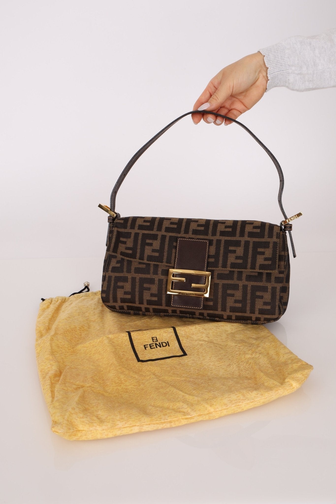 Rare Fendi Zucca Baguette GHW - FashioNica