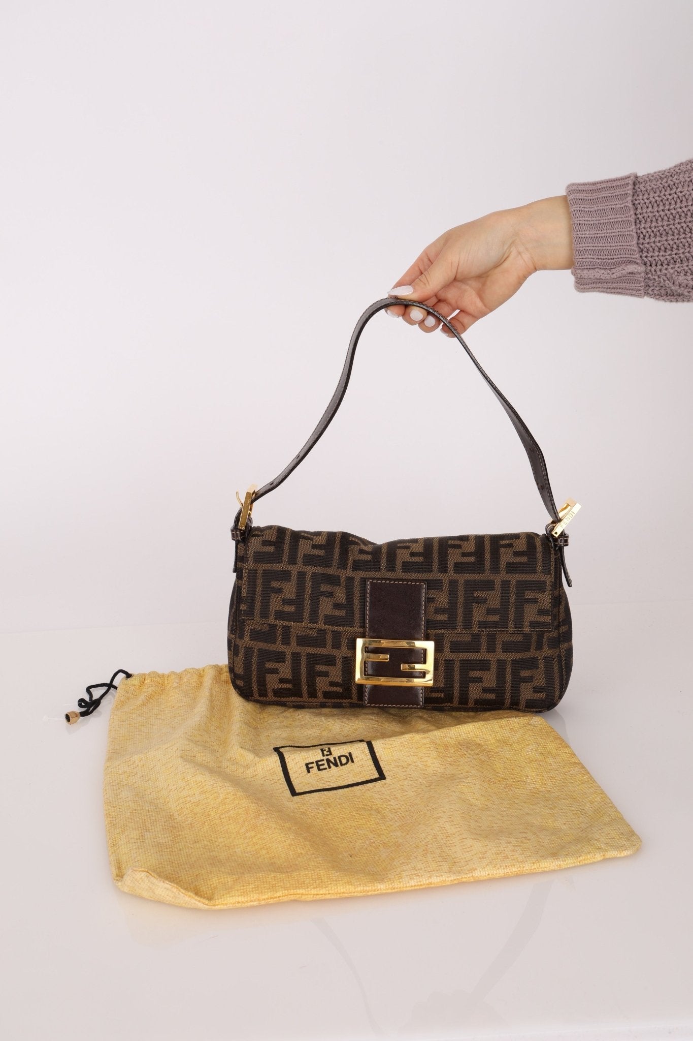 Rare Fendi Zucca Baguette GHW - FashioNica