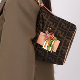 Rare Fendi Zucca Crystal Orchid Bucket Bag - FashioNica