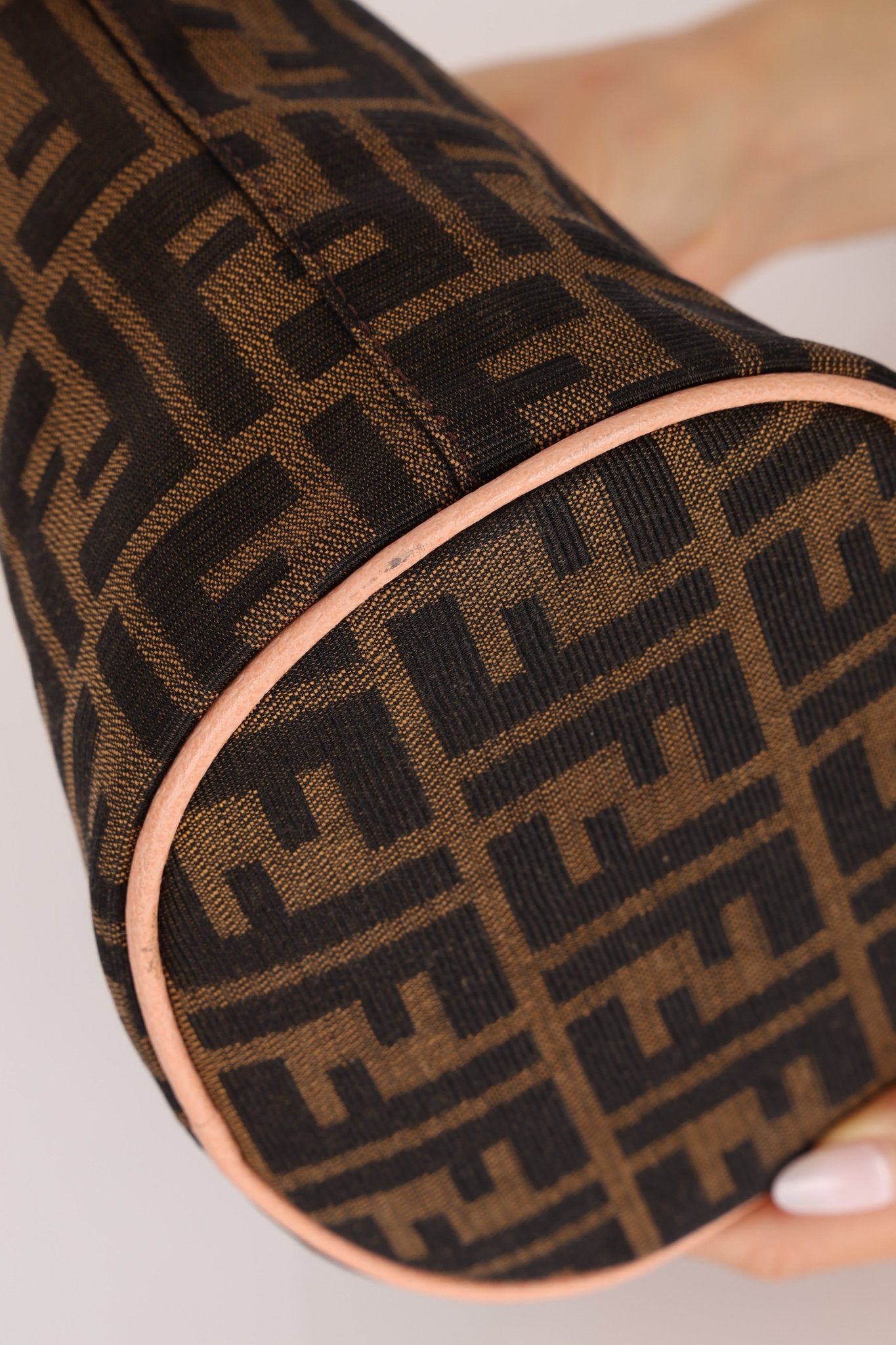 Rare Fendi Zucca Crystal Orchid Bucket Bag - FashioNica