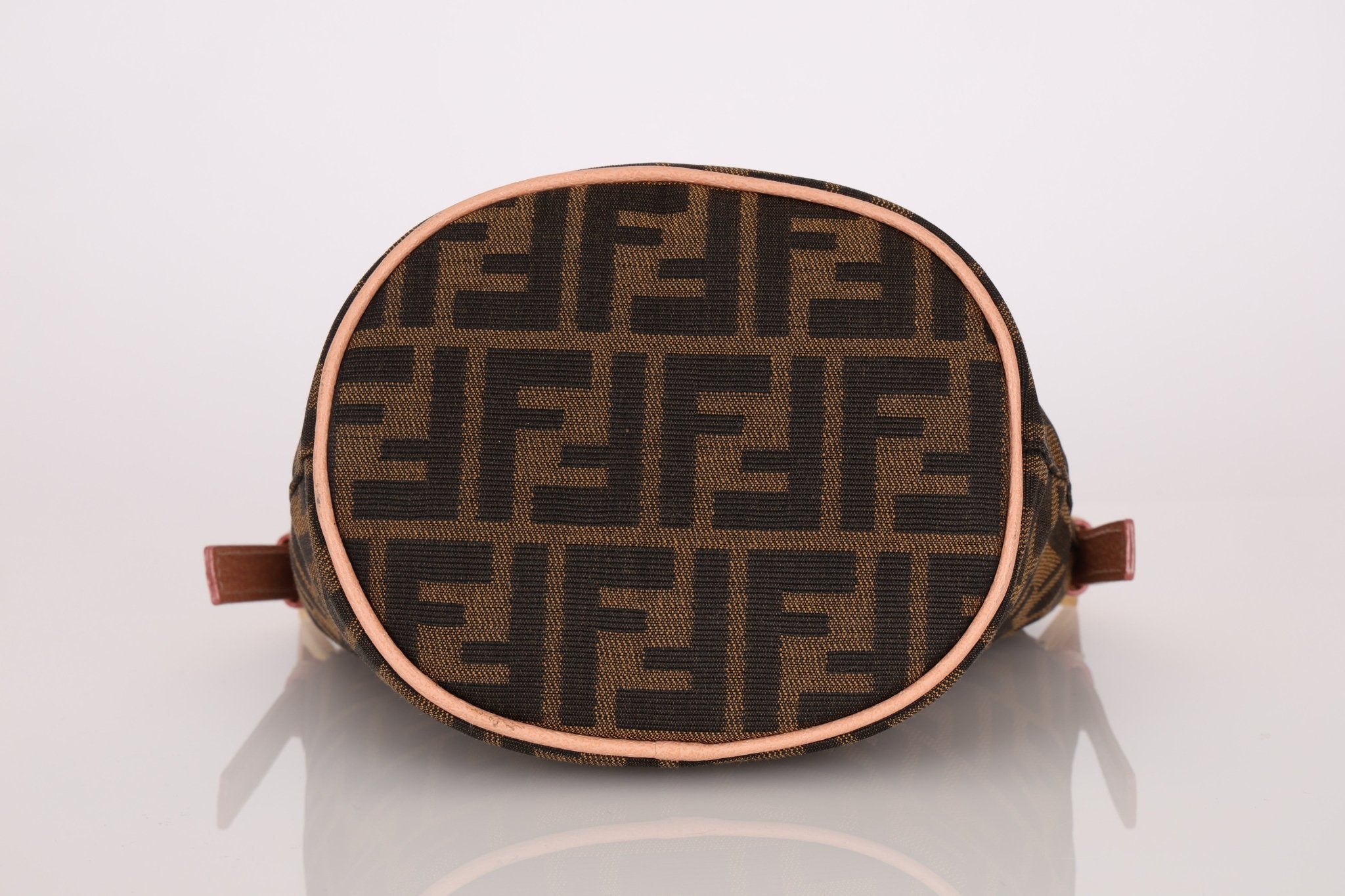 Rare Fendi Zucca Crystal Orchid Bucket Bag - FashioNica