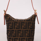 Rare Fendi Zucca Crystal Orchid Bucket Bag - FashioNica