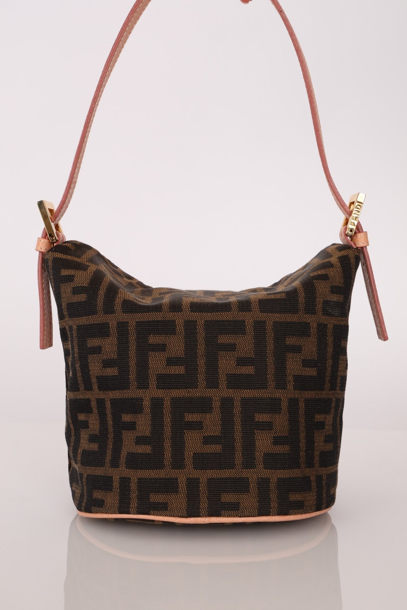 Rare Fendi Zucca Crystal Orchid Bucket Bag - FashioNica