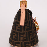 Rare Fendi Zucca Crystal Orchid Bucket Bag - FashioNica