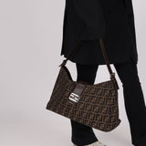 Rare Fendi Zucca Large Shoulder Bag - FashioNica