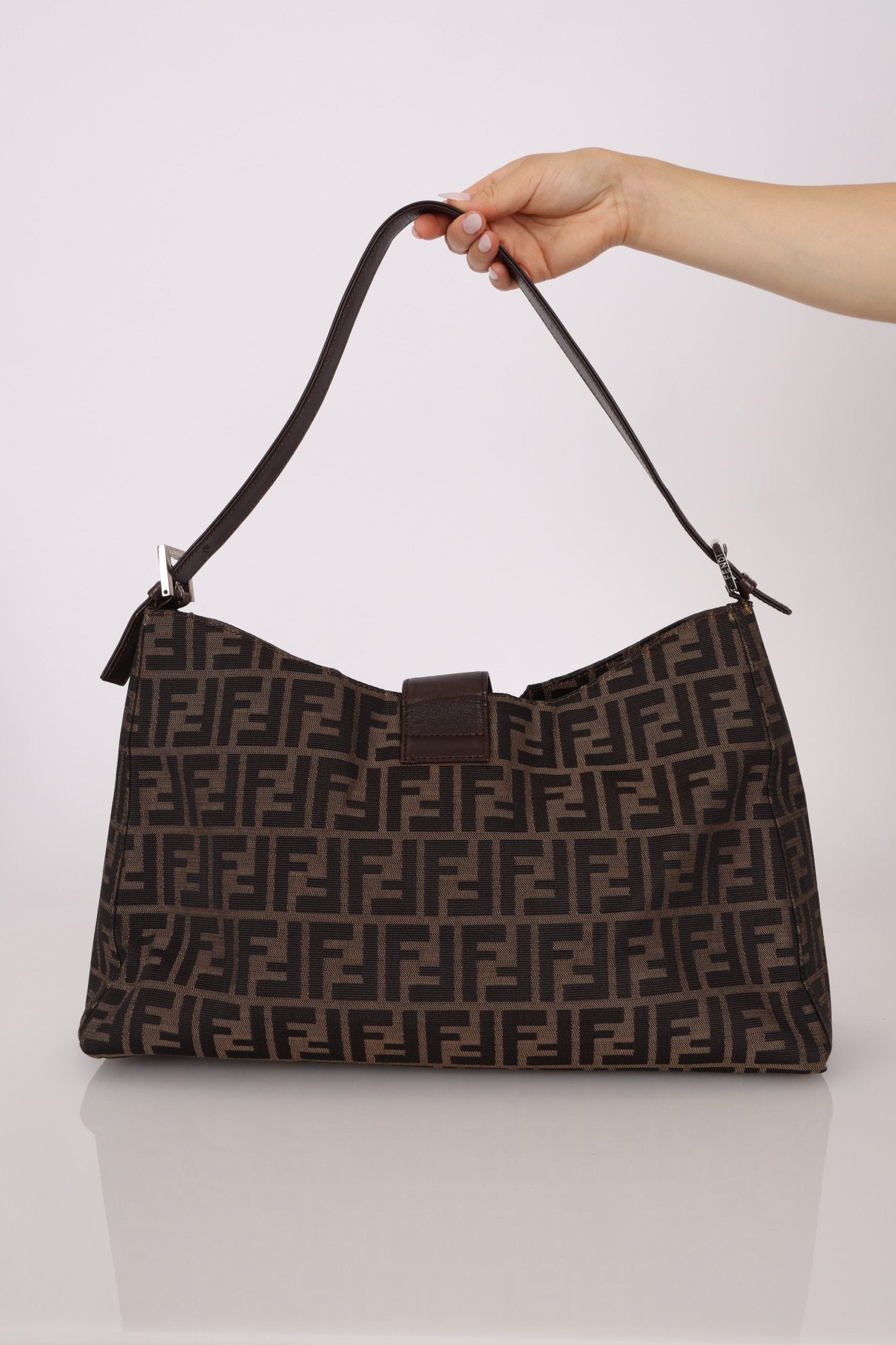 Rare Fendi Zucca Large Shoulder Bag - FashioNica