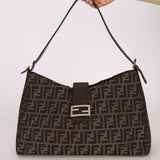 Rare Fendi Zucca Large Shoulder Bag - FashioNica