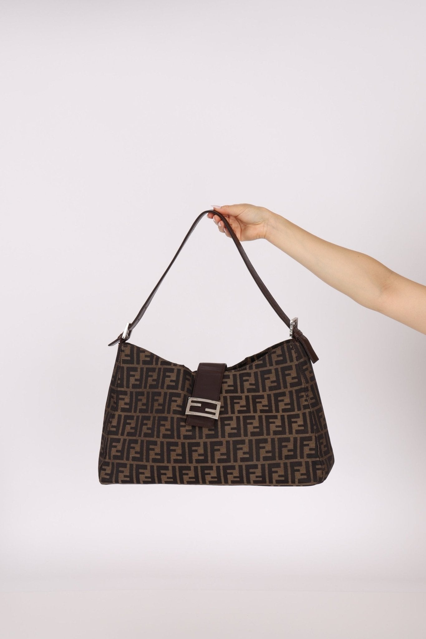 Rare Fendi Zucca Large Shoulder Bag - FashioNica