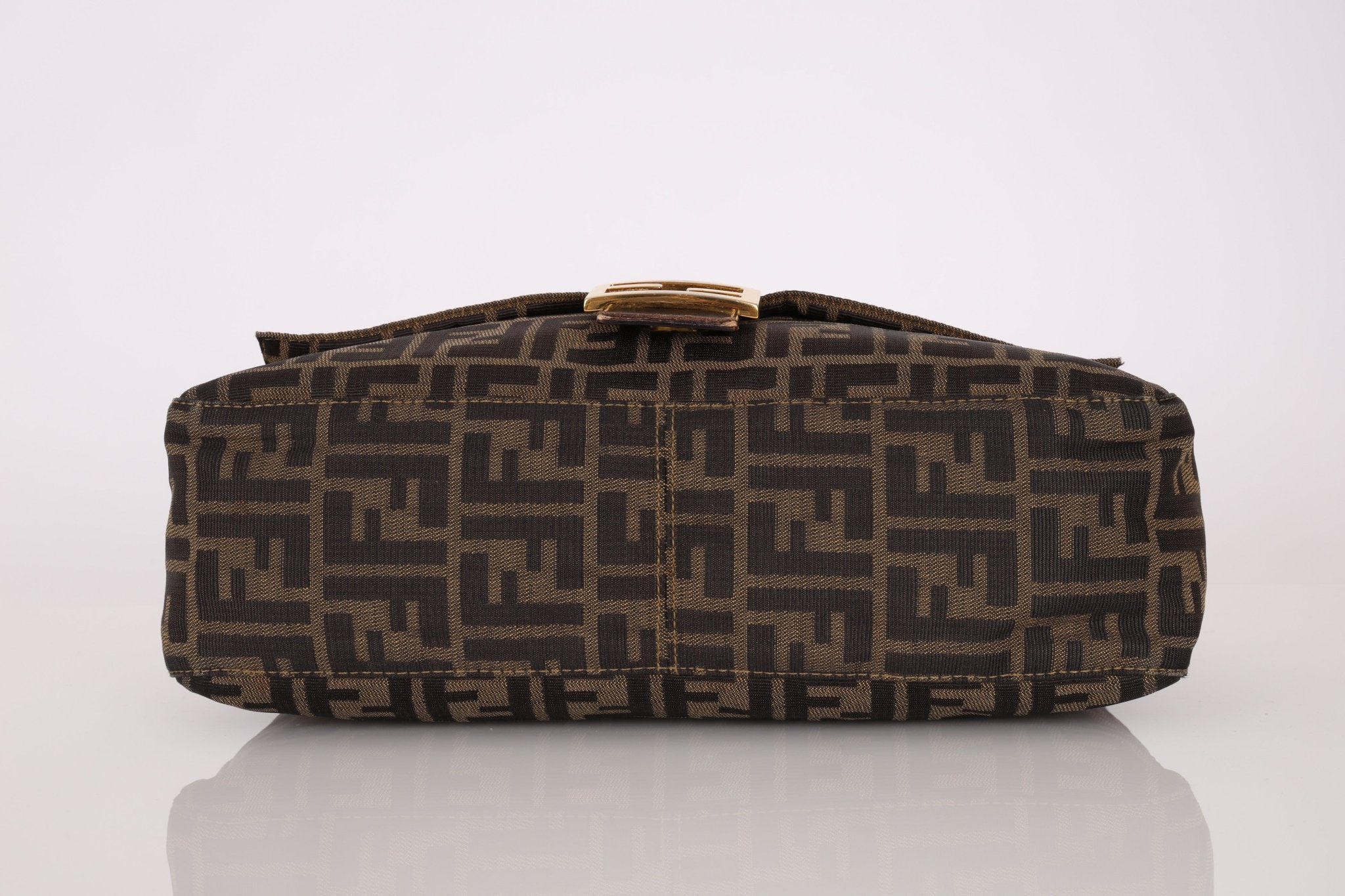 Rare Fendi Zucca Zip Mamma Baguette GHW - FashioNica
