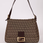 Rare Fendi Zucchino Mama Baguette GHW - FashioNica