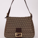 Rare Fendi Zucchino Mama Baguette GHW - FashioNica