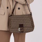 Rare Fendi Zucchino Mama Baguette GHW - FashioNica