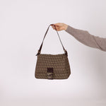 Rare Fendi Zucchino Mama Baguette GHW - FashioNica