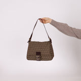 Rare Fendi Zucchino Mama Baguette GHW - FashioNica