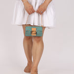 Rare Fendi Zucchino Turquoise Mini Baguette GHW - FashioNica