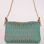 Rare Fendi Zucchino Turquoise Mini Baguette GHW - FashioNica