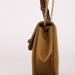Rare Gucci 1947 Bamboo Mini Night Olive Satin Handle Bag - FashioNica