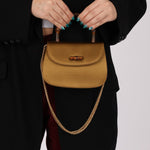 Rare Gucci 1947 Bamboo Mini Night Olive Satin Handle Bag - FashioNica