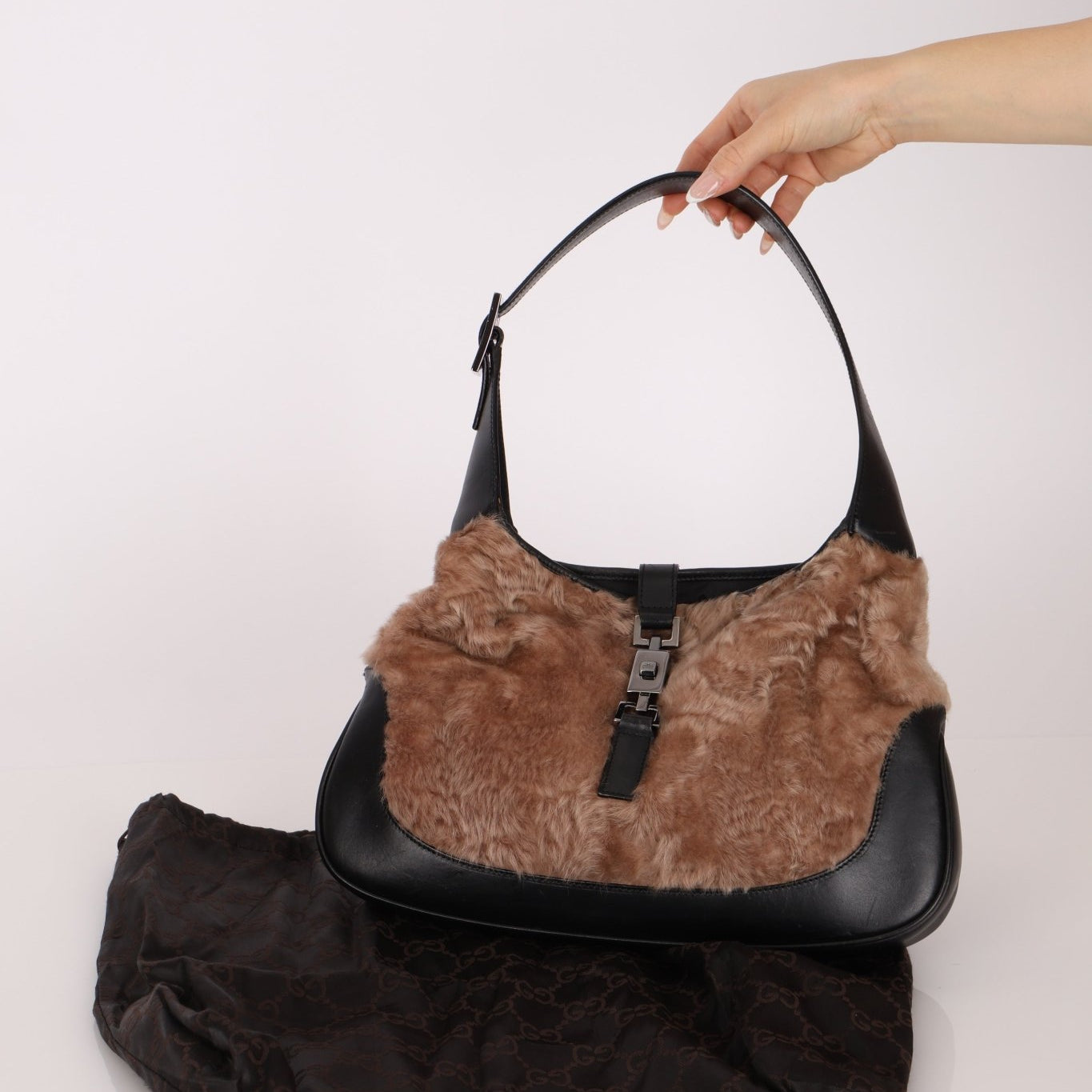 Rare Gucci Goat Fur Small Jackie - FashioNica