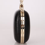 Rare Gucci Lizard Rounded Miniaudiere Clutch on Chain - FashioNica