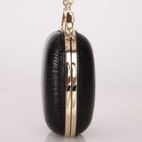 Rare Gucci Lizard Rounded Miniaudiere Clutch on Chain - FashioNica