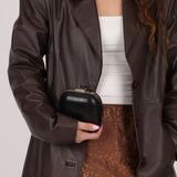 Rare Gucci Lizard Rounded Miniaudiere Clutch on Chain - FashioNica