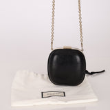 Rare Gucci Lizard Rounded Miniaudiere Clutch on Chain - FashioNica