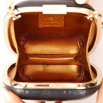 Rare Gucci Lizard Rounded Miniaudiere Clutch on Chain - FashioNica