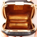Rare Gucci Lizard Rounded Miniaudiere Clutch on Chain - FashioNica