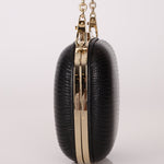 Rare Gucci Lizard Rounded Miniaudiere Clutch on Chain - FashioNica