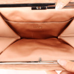Rare Gucci Satin Pleated Square Frame Clutch - FashioNica